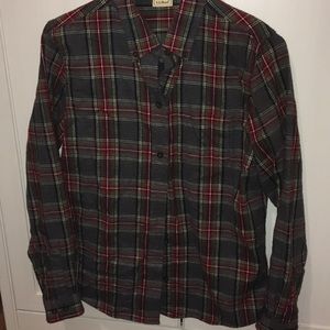 L.L.Bean women’s plaid flannel